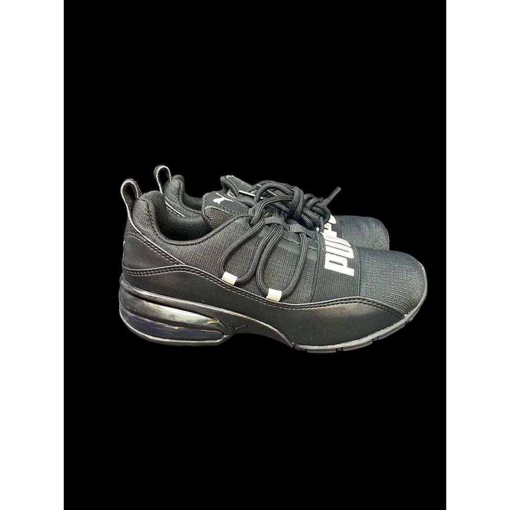 PUMA Cell Regulate PS Toddler - Youth Running Shoes Size 2C‎ Black White NIB - Picture 3 of 9